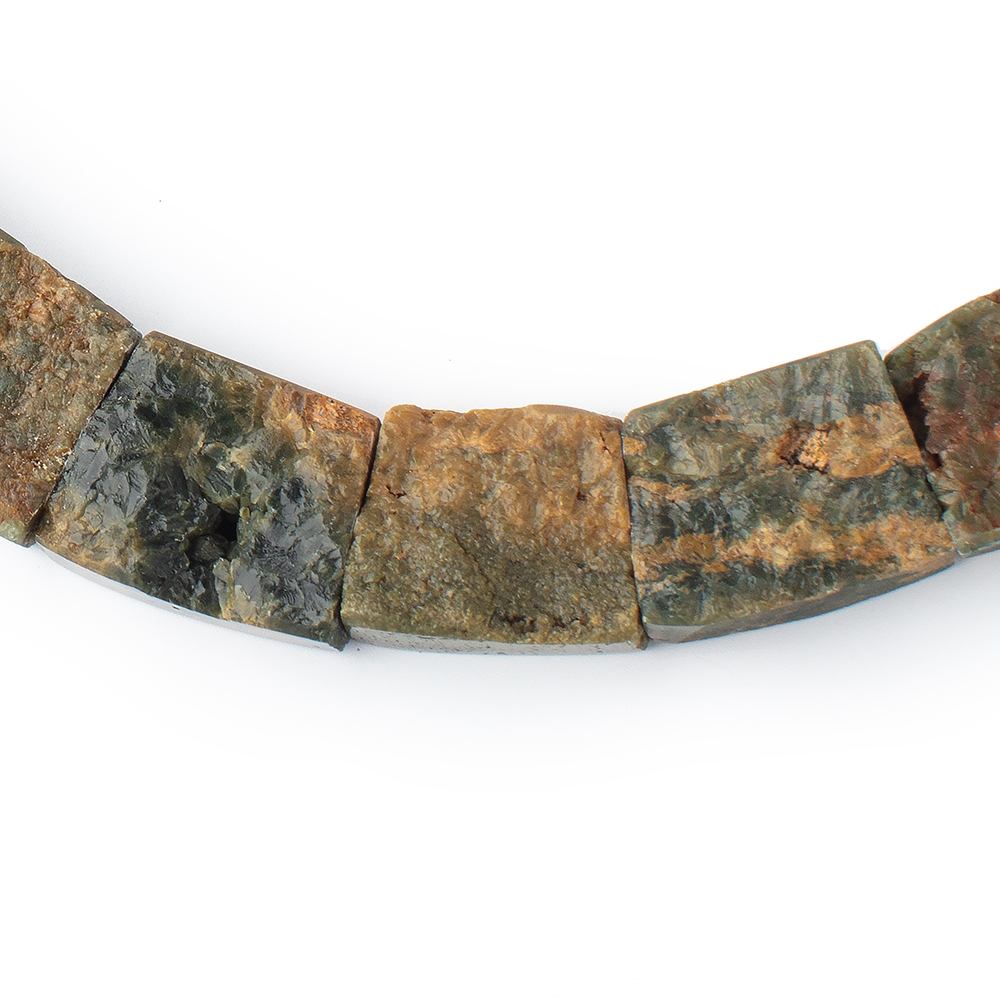 Natural Crystal & Polished Ocean Jasper Fancy Shape Collar 25 Beads