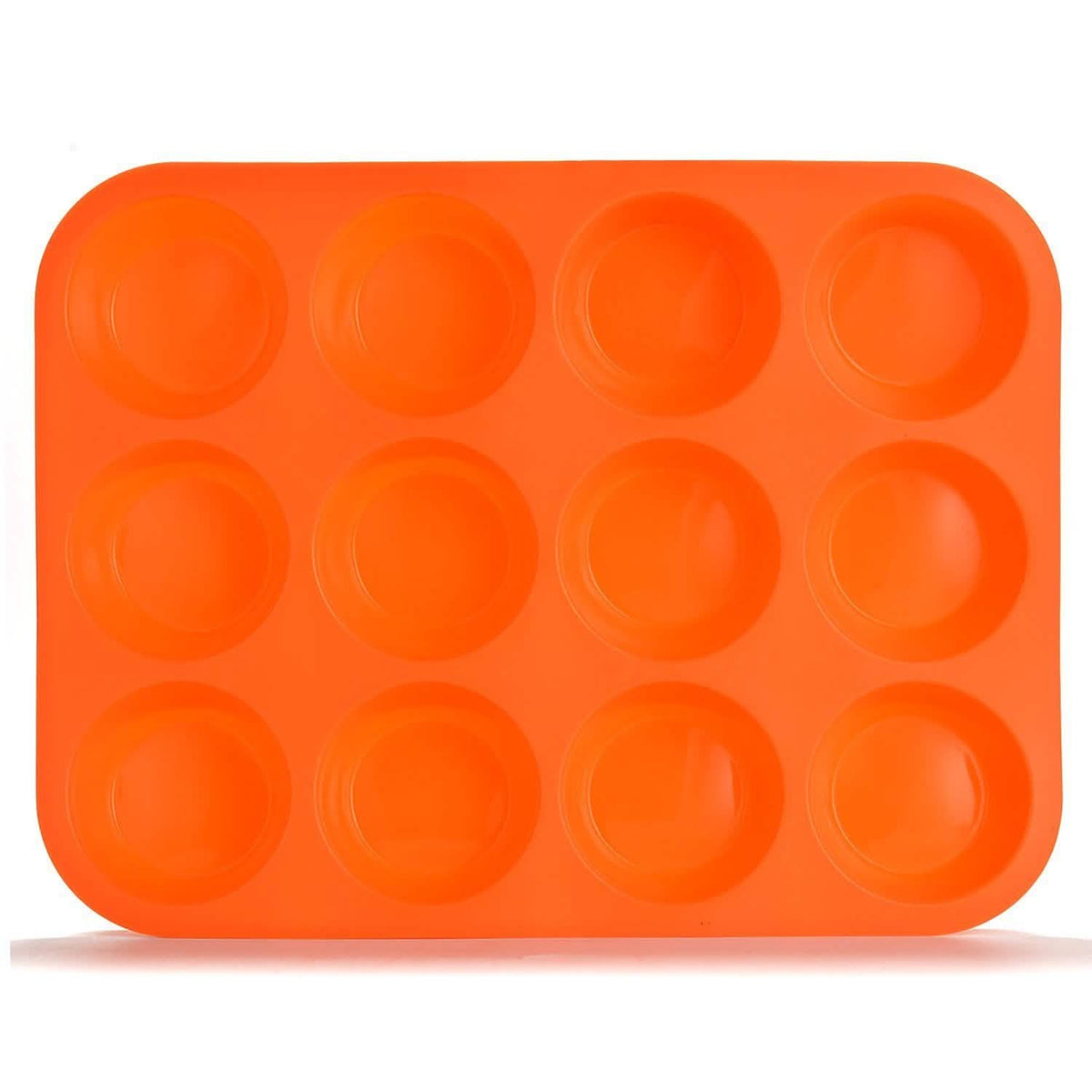 12 Cup Non-Stick Cupcakes Muffin Baking Pan Silicone Mold