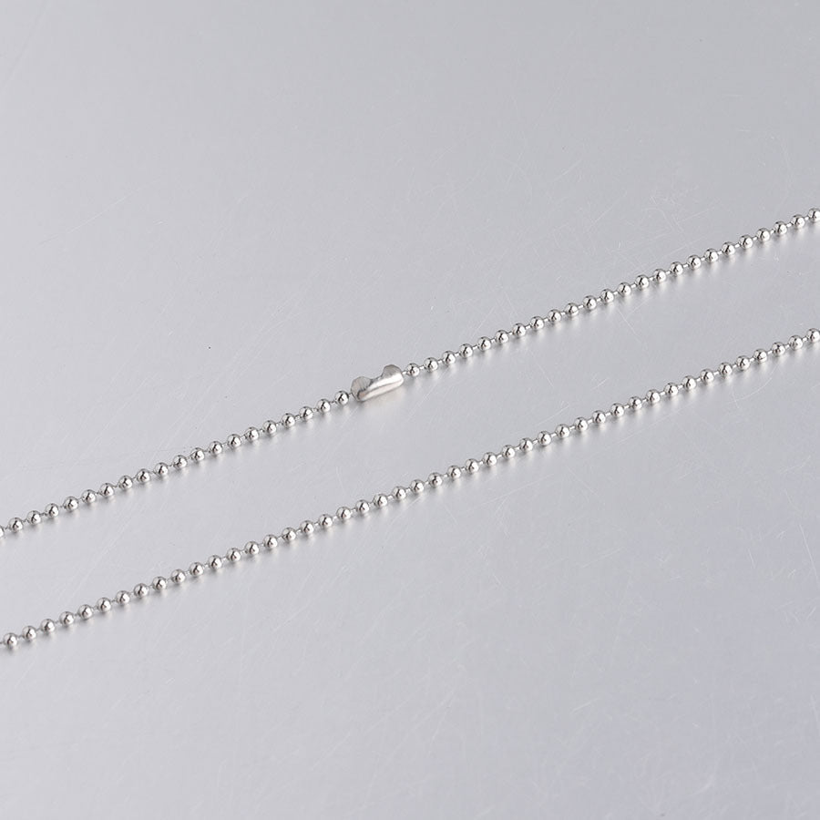 Stainless Steel Ball Bead Chain Decoration Necklaces