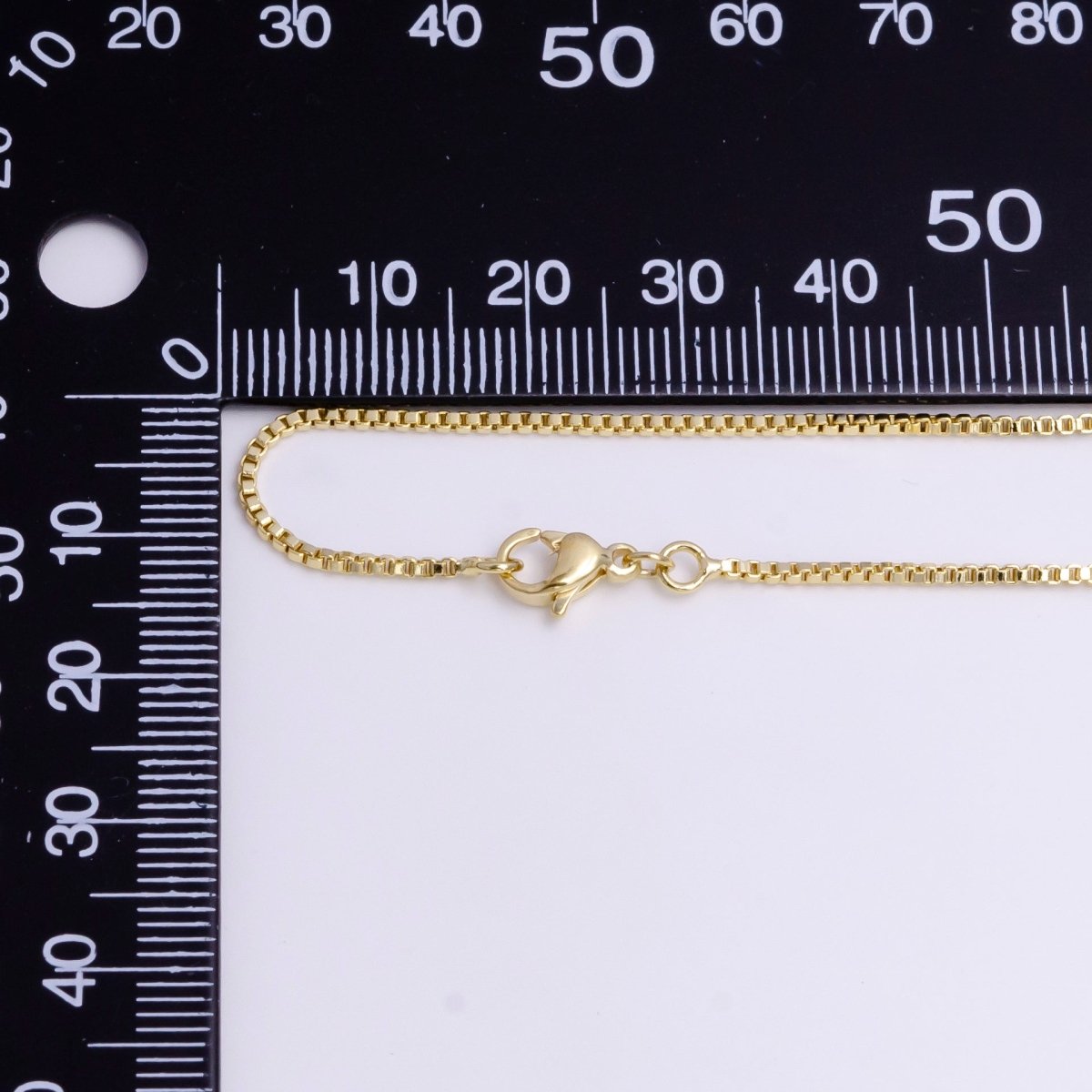 1.2mm Box 17.5 Inch Dainty Layering Chain Necklace | WA-1896 Clearance Pricing