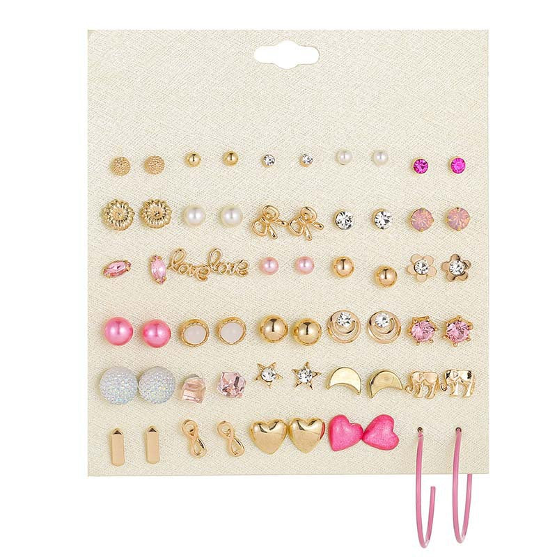 Stylish Flower January Gold Ear-ring Clip Earrings