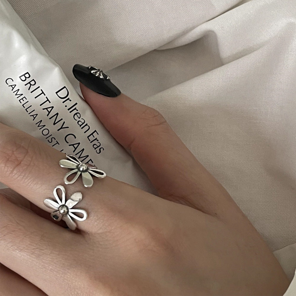 Women S925 Sterling Silver Ring, Vintage Minimalist Non-Tarnish Jewelry