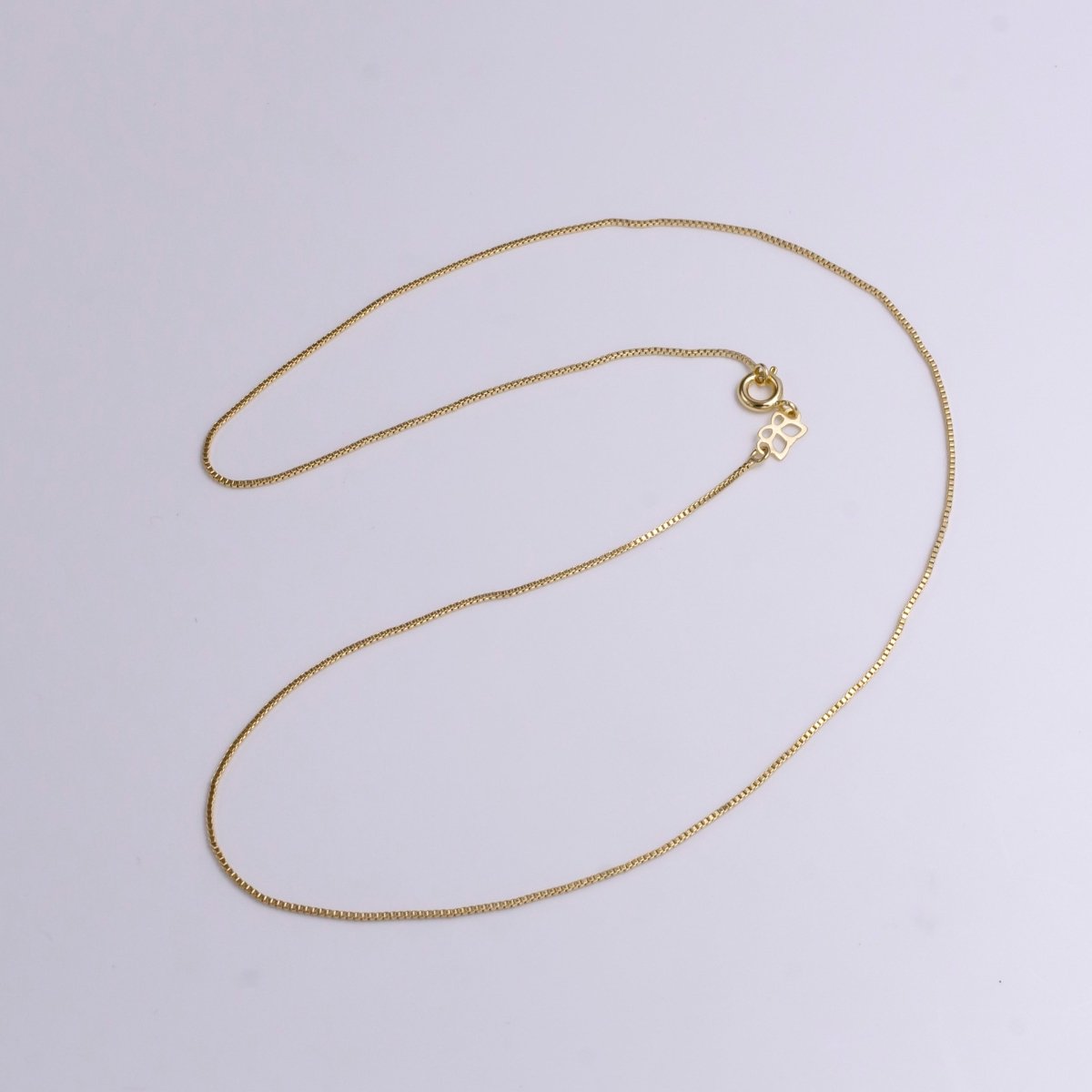 14K Gold Filled 0.7mm Box Dainty 18 Inch Layering Chain Necklace | WA-1910 Clearance Pricing