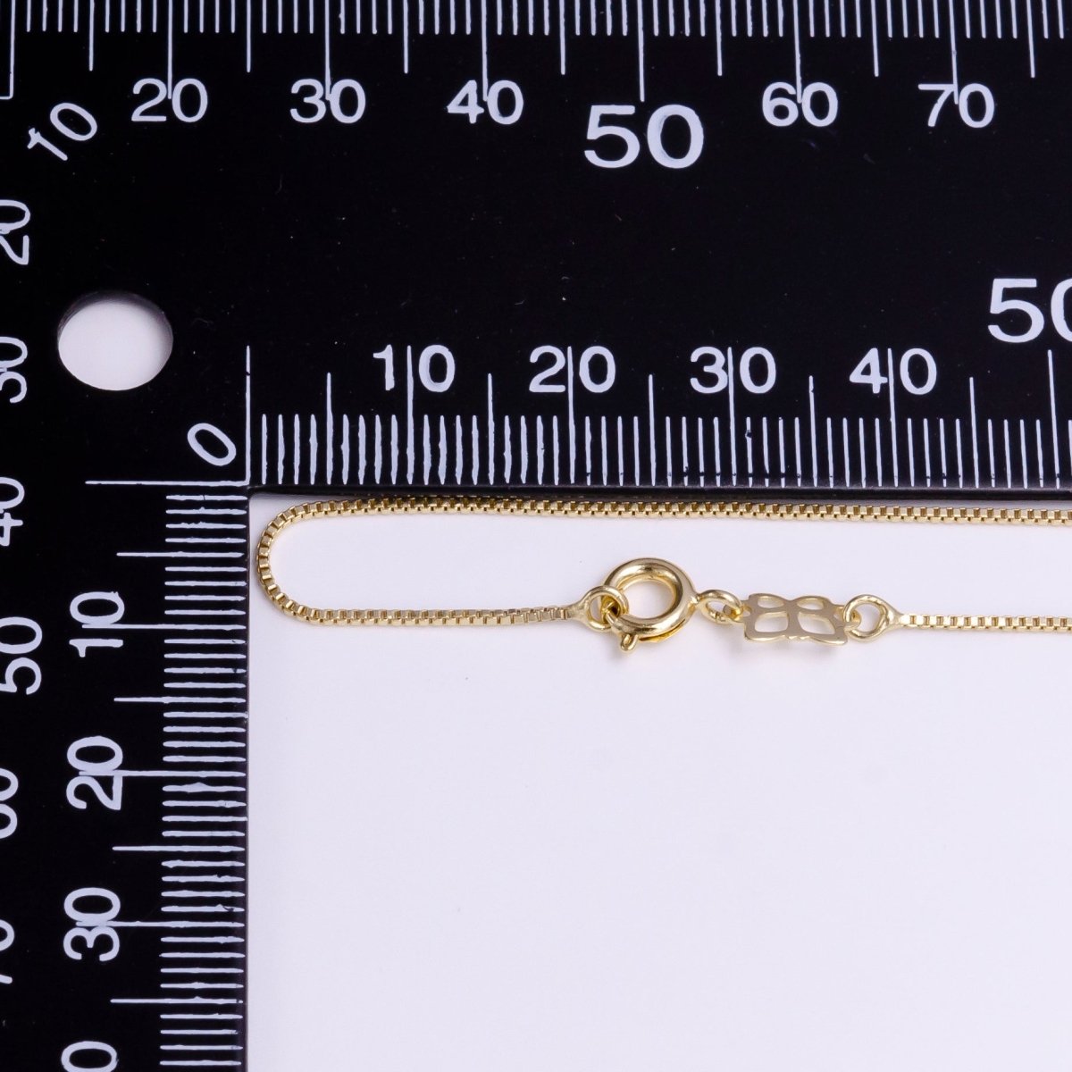 14K Gold Filled 0.7mm Box Dainty 18 Inch Layering Chain Necklace | WA-1910 Clearance Pricing