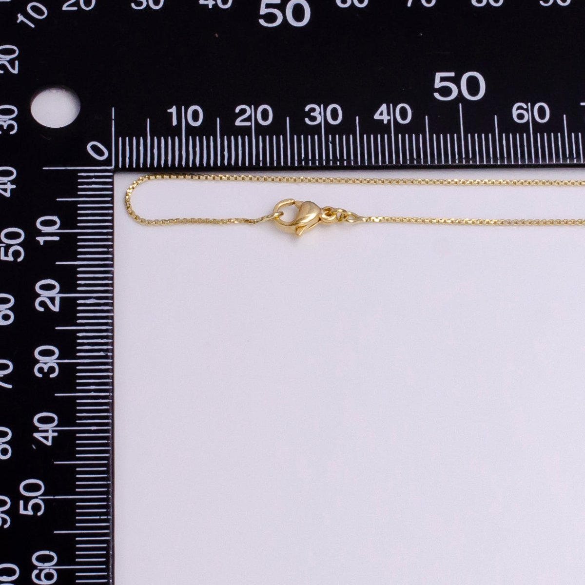 14K Gold Filled 0.8mm Dainty Box 19.5 Inch Layering Chain Necklace | WA-1906 Clearance Pricing