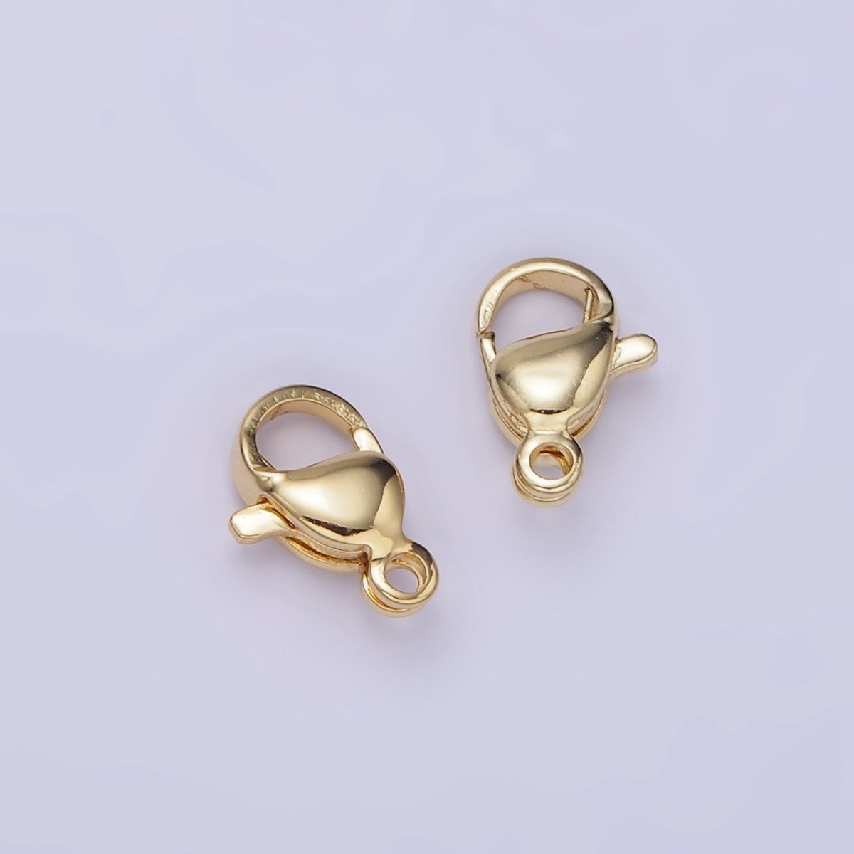 14K Gold Filled 10mm Minimalist Lobster Clasps Claw Closure Findings | L049