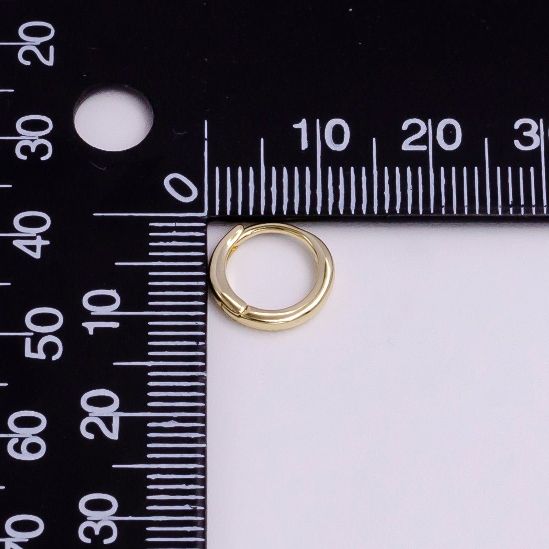 14K Gold Filled 11mm Minimalist Endless Cartilage Huggie Earrings | AD1127