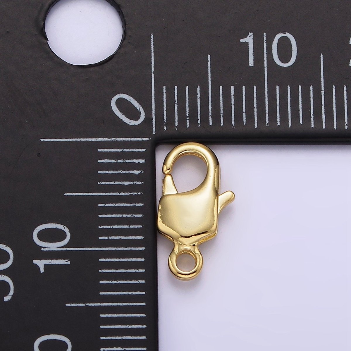 14K Gold Filled 12.5mm Rectangular Lobster Claw Clasps Closure Jewelry Findings Supply | Z-529