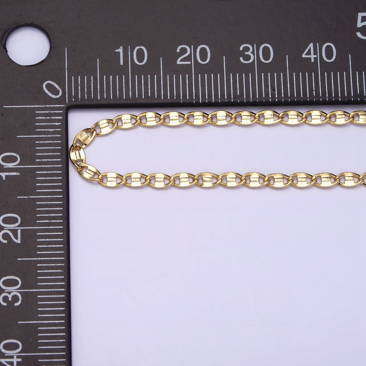 14K Gold Filled 2.5mm Unique Dent Anchor 18 Inch, 19 Inch Chain Necklace | WA-1869 Clearance Pricing