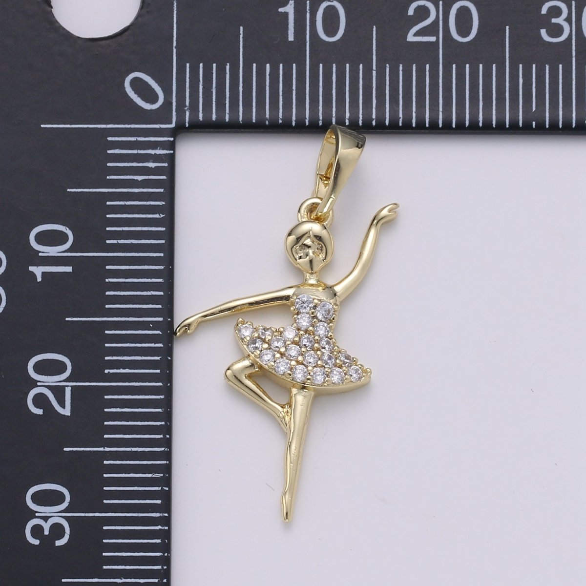 14K Gold Filled Ballerina Pendants  J-099