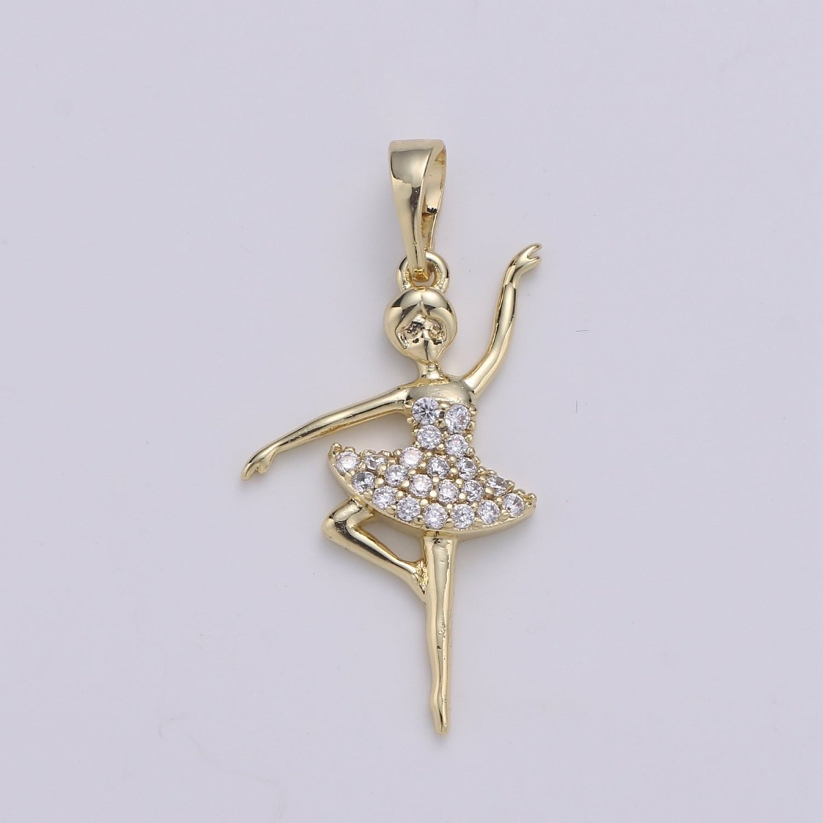 14K Gold Filled Ballerina Pendants  J-099