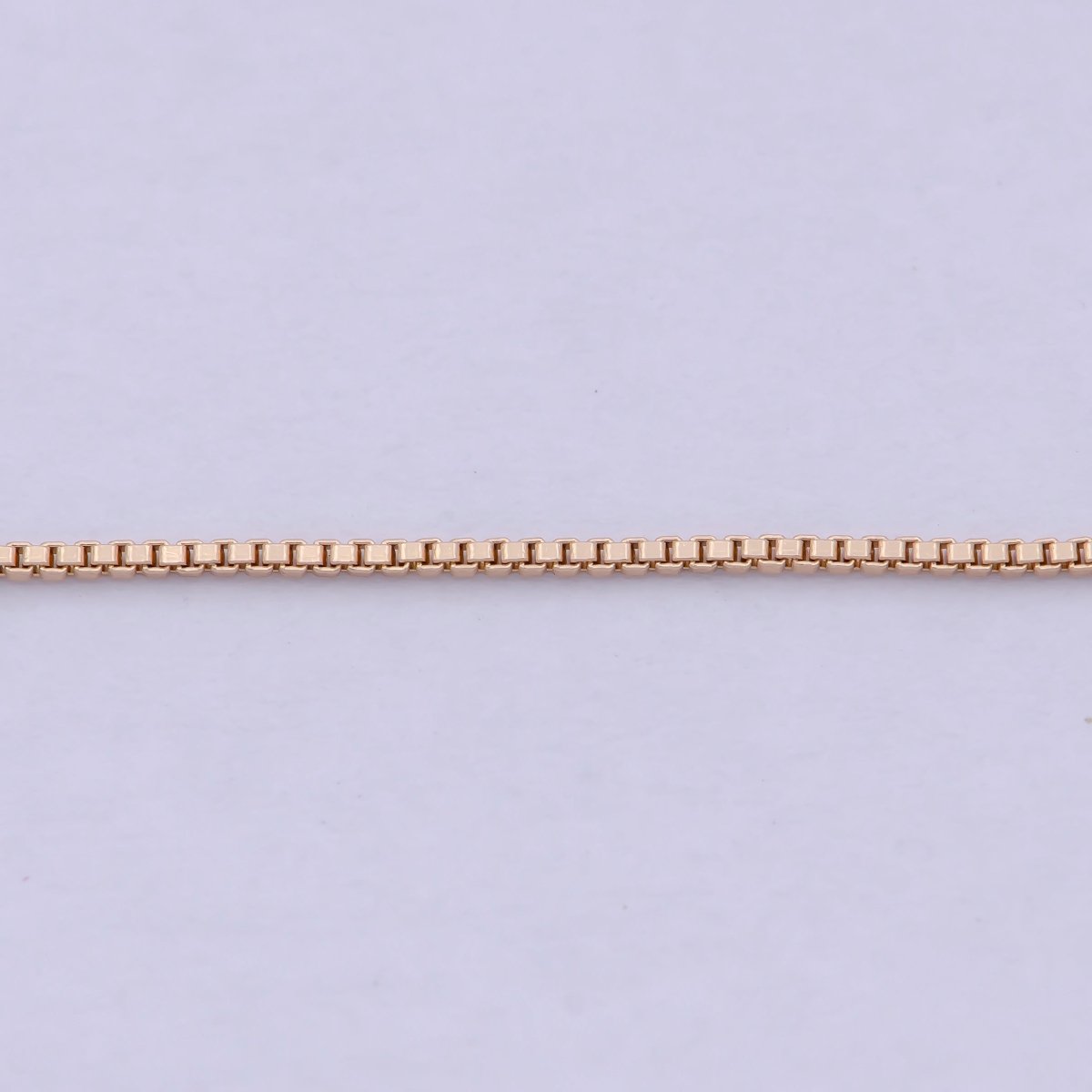 14K Gold Filled Box Chain Necklace, 16 Inch Box Chain Necklace, Dainty 0.6mm Box Necklace w/ Lobster Clasp | WA-810 WA-822