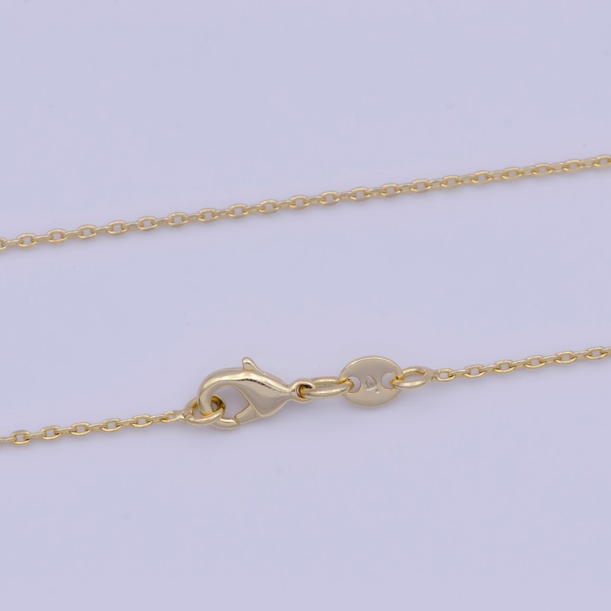 14K Gold Filled Cable Chain Minimalist Necklace Fine Link Chain Necklace 18 inch Length, 0.6mm Width Ready to Wear | WA-1112 Clearance Pricing