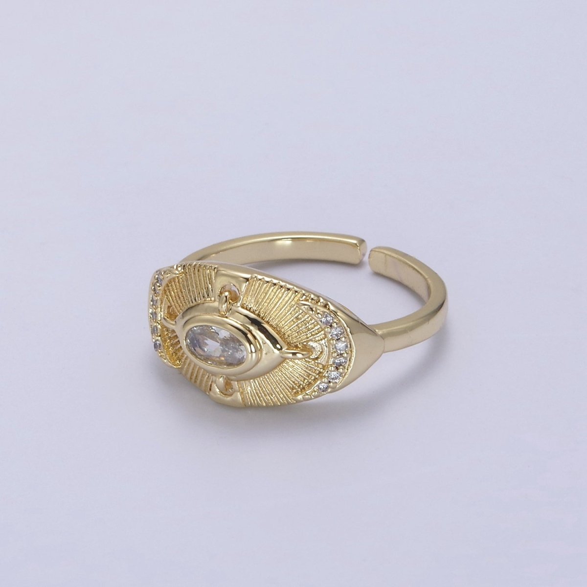 14k Gold Filled Celestial Ring, Goddess Ring, Eye Ring, Moon Ring, Minimalist Ring, Dainty Gold Ring, Stacking Ring, Christmas Gift U-319