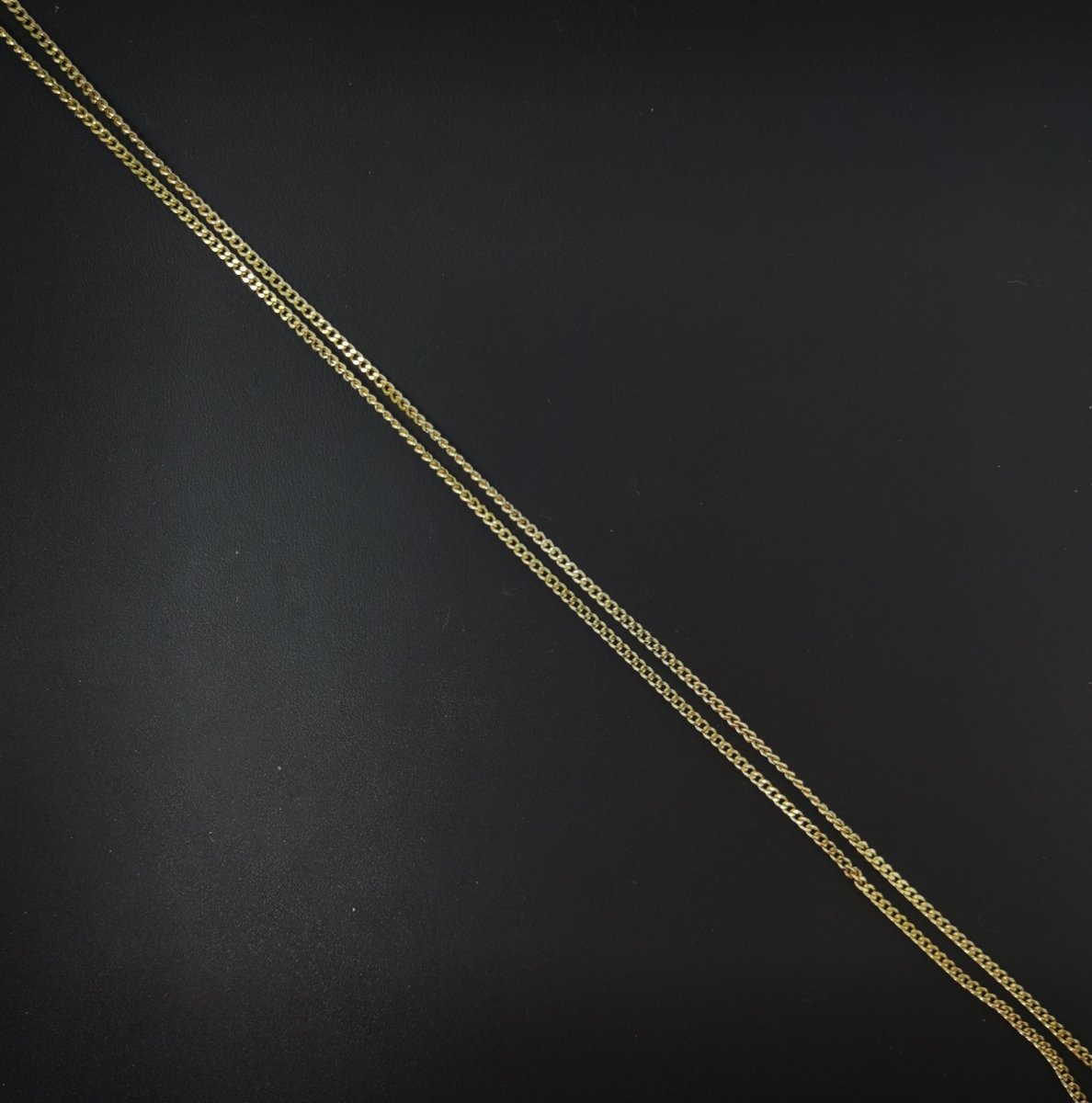 14K Gold Filled Curb Chain Necklace, 17.7 Inch Curb Finished Chain For Jewelry Making, Dainty 2mm Curb Necklace w/ Lobster Clasps | CN-560  Clearance Pricing