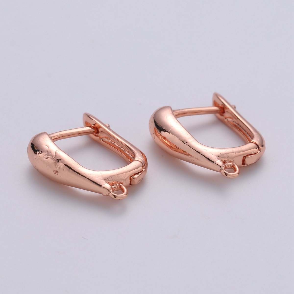 14k Gold Filled one touch w/ open link Lever back earring making, 11x17 mm, Nickel free Lead Free for Earring Charm Making Findings K-684 - K-686