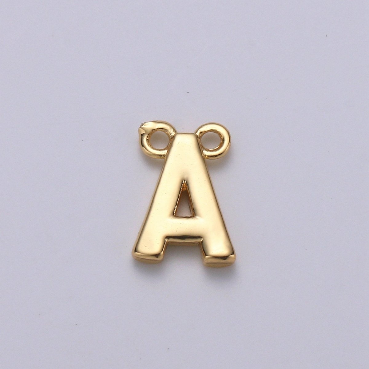 14k Gold Filled Personalized Initial Charm Initial Pendant, Letter Charm, Minimalist Alphabet Letter Charm, VOTE Charm for Bracelet Necklace A-127 to A-139