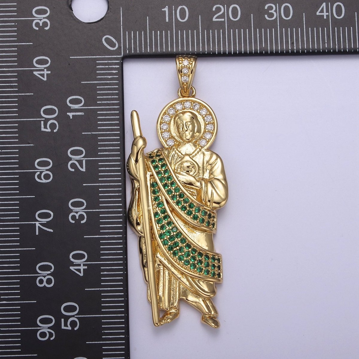 14k Gold Filled Saint Jude Necklace ~San Judas Tadeo Cadena~ Religious Saint Jude~ Grandiosa Cadena de San Judas N-552 - N-554