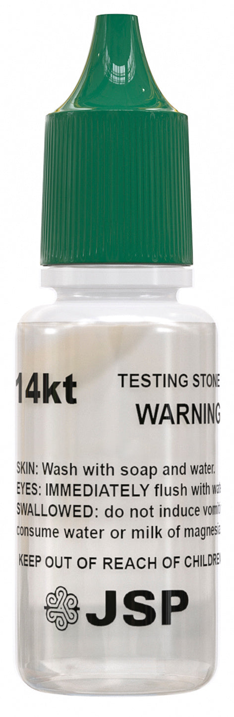 JSP Gold 14K & Silver Jewelry Test Acid Tester Kit 10k 14k .999 .925 Sterling Testing Stone Detect