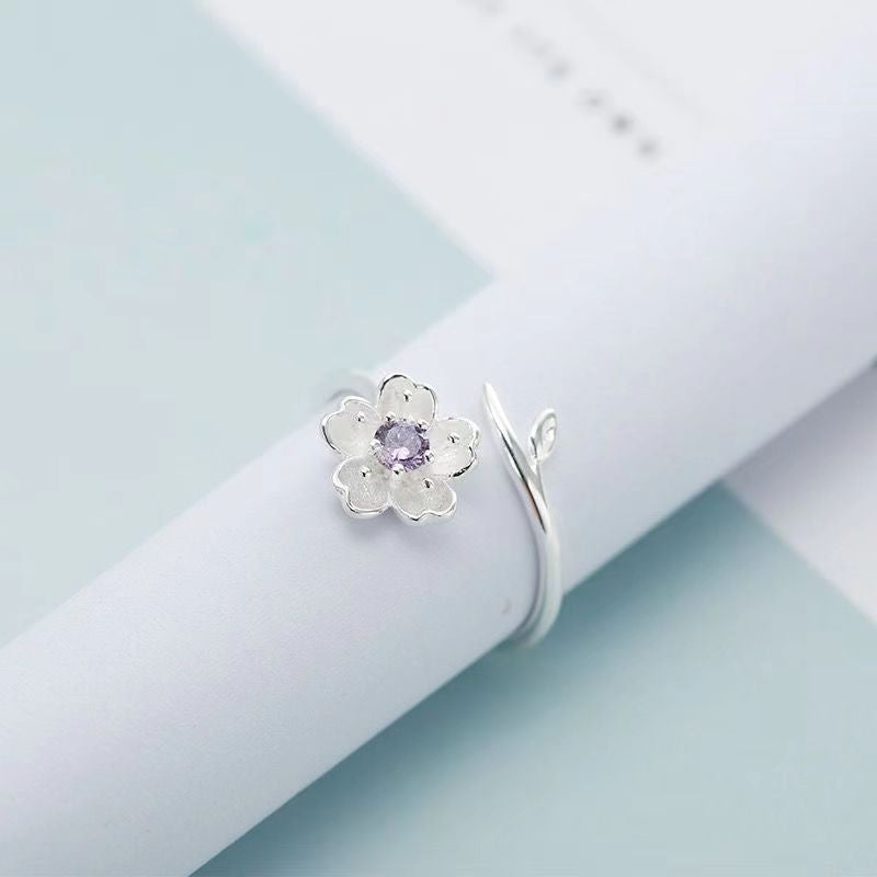 New Irregular Zircon Ring For Women, INS Trendy, Simple & Versatile Adjustable Index Finger Ring
