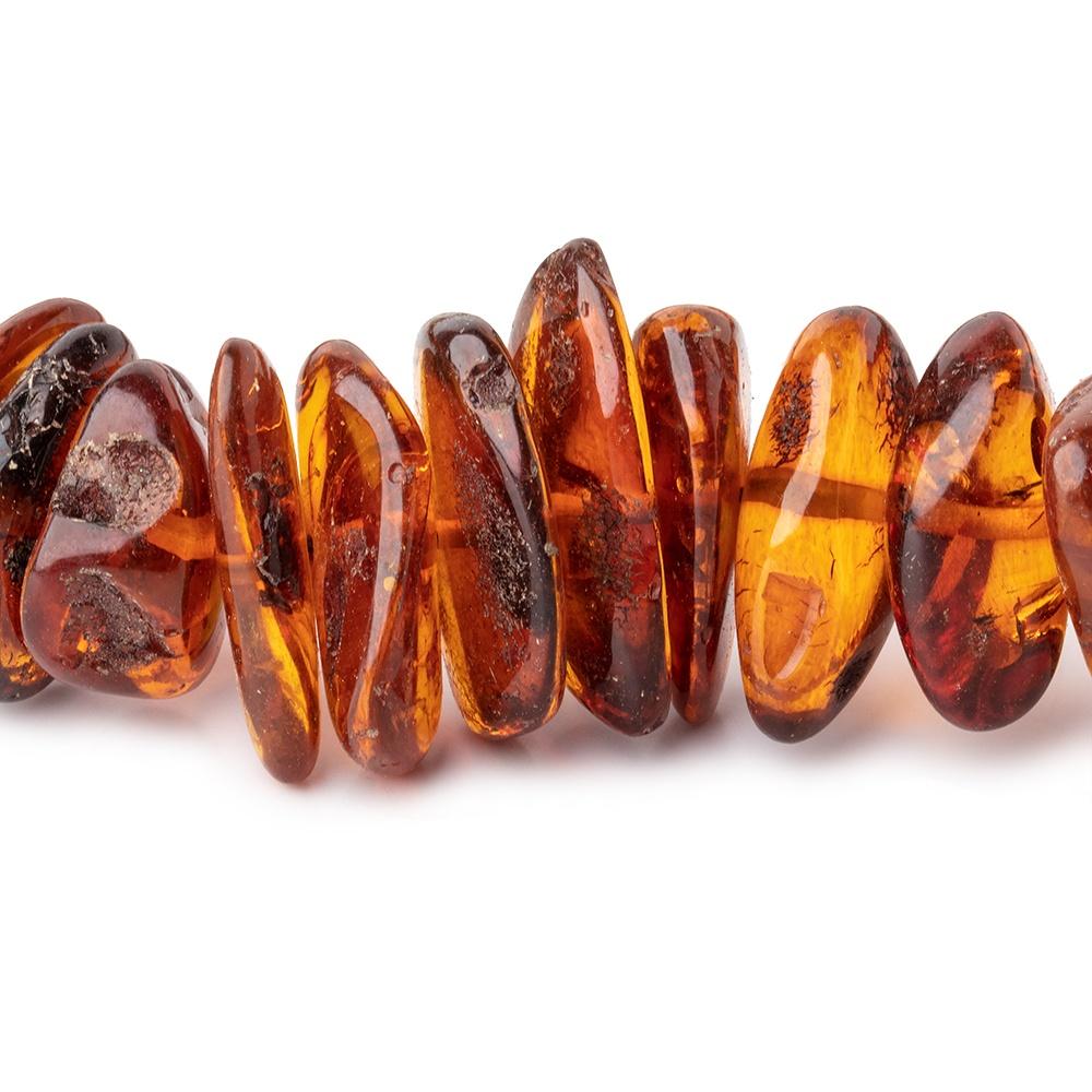 15x10-23x17mm Baltic Amber Plain Nugget Beads 20 inch 90 pieces