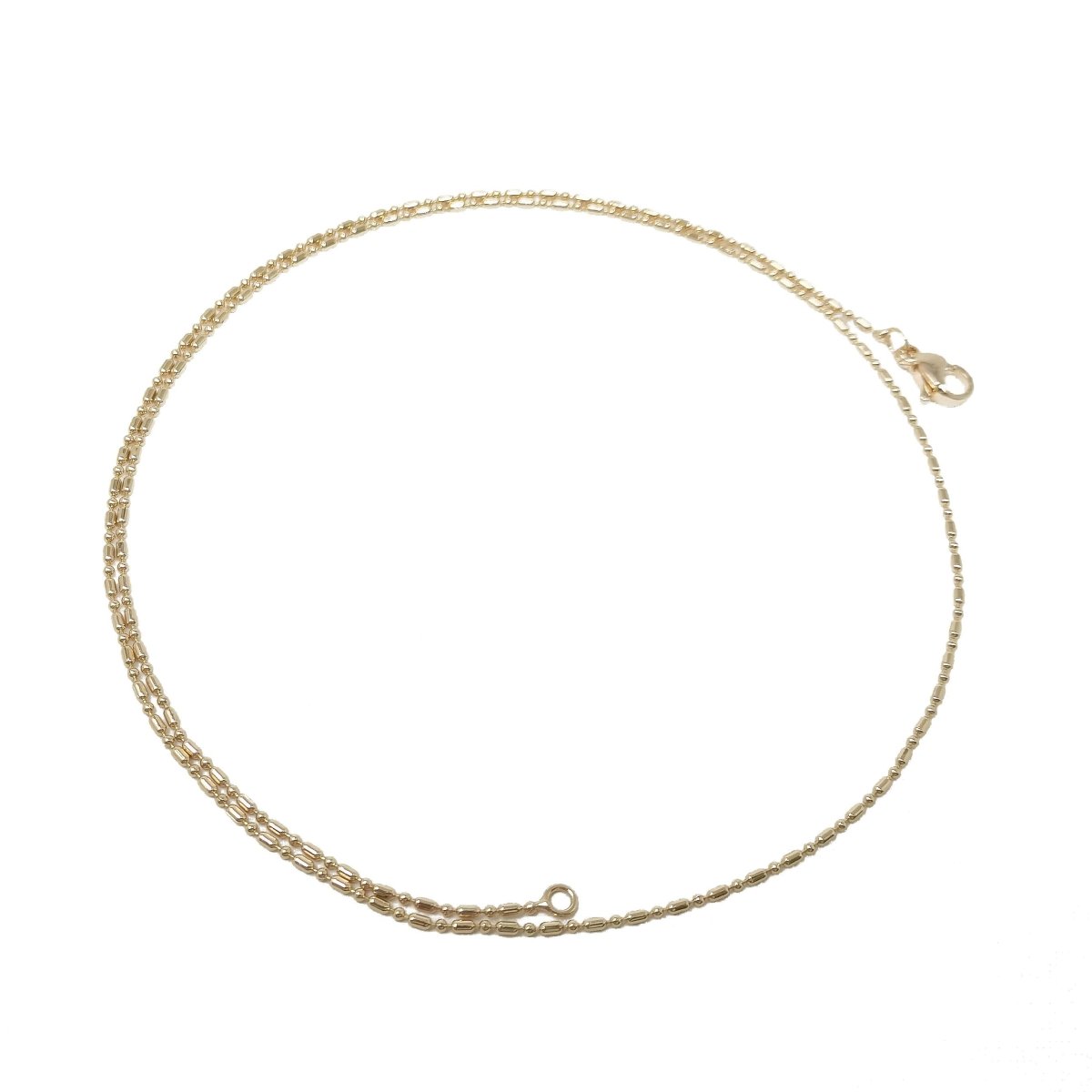 16, 17.8, 19.8 inches Gold Filled Bead Necklace - 1.2mm, 14K Gold Filled Bead Necklace w/ Lobster Clasps | CN-900, CN-901, CN-902  Clearance Pricing