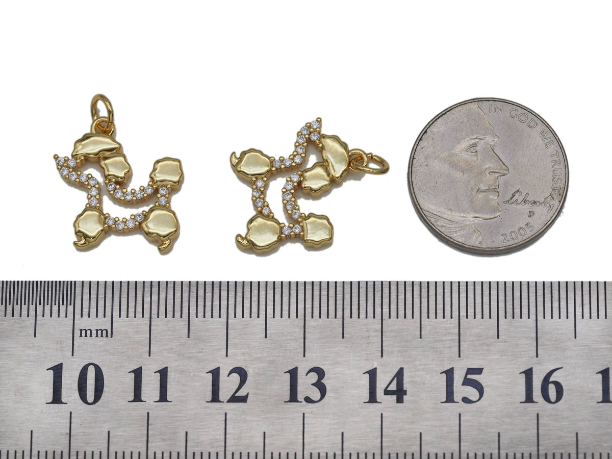 CZ Puppy Charm, Sku#LD240