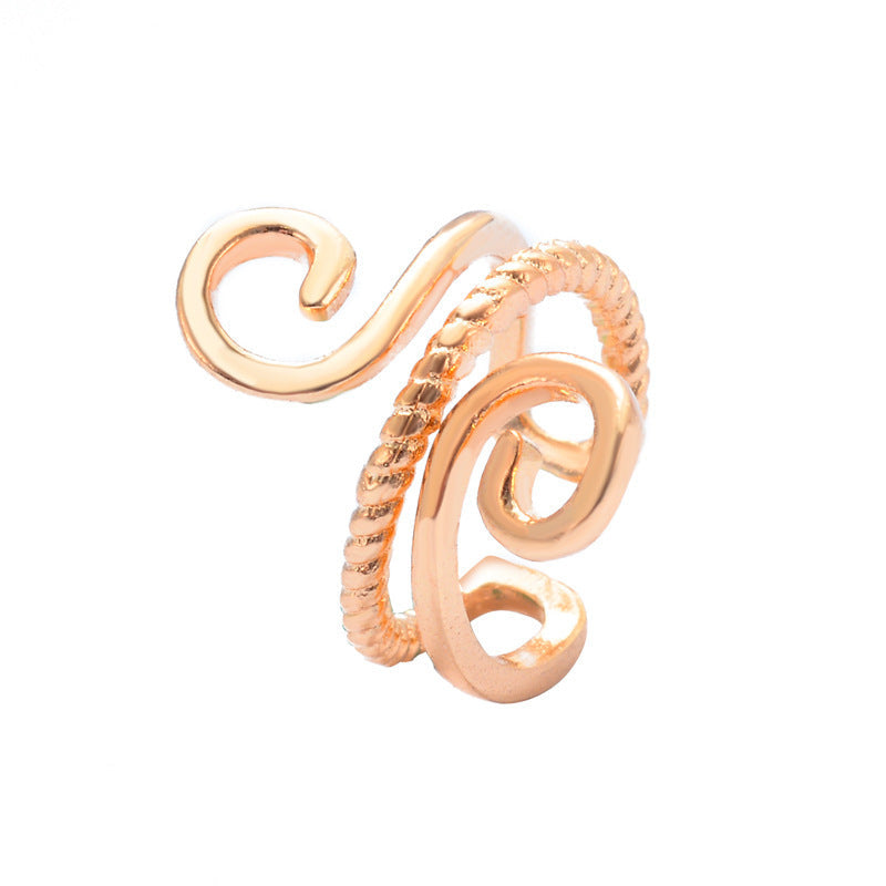 Women's Geometric Clips Retro Minimalist Creative Design Ear Clip