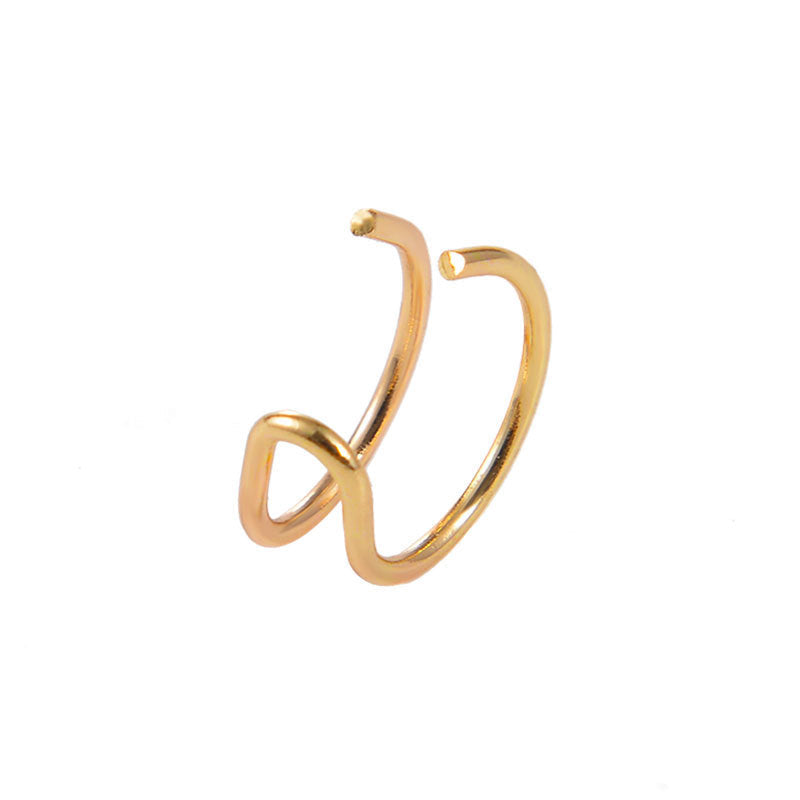 Women's Geometric Clips Retro Minimalist Creative Design Ear Clip