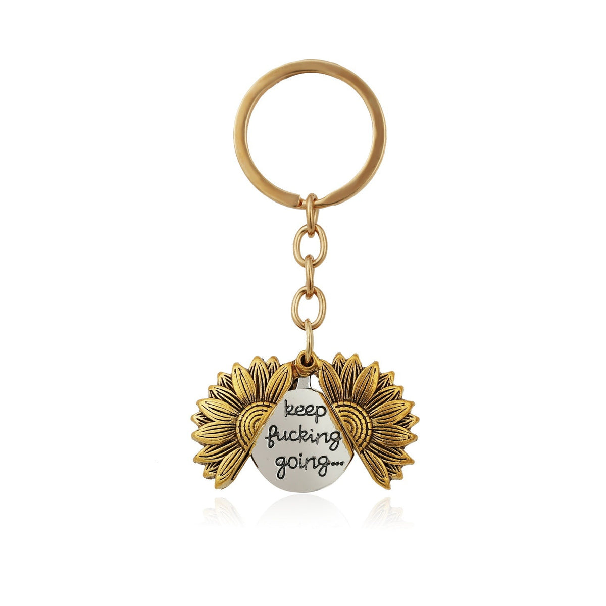 Ornament Sun Open Lettering Sunflower Alloy Necklaces