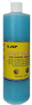 JSP Super Coin Cleaner 16 oz for Copper, Gold, Silver, & Platinum Precious Metals Jewelry Coins Bars