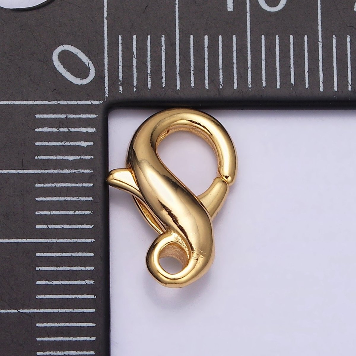 16K Gold Filled 13.5mm Double Infinity Lobster Clasps Jewelry Closure Supply | Z-395