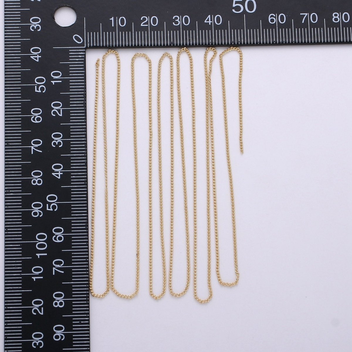 16K Gold Filled Curb Chain -3mm width - Unfinished Chain by Yard | ROLL-310
