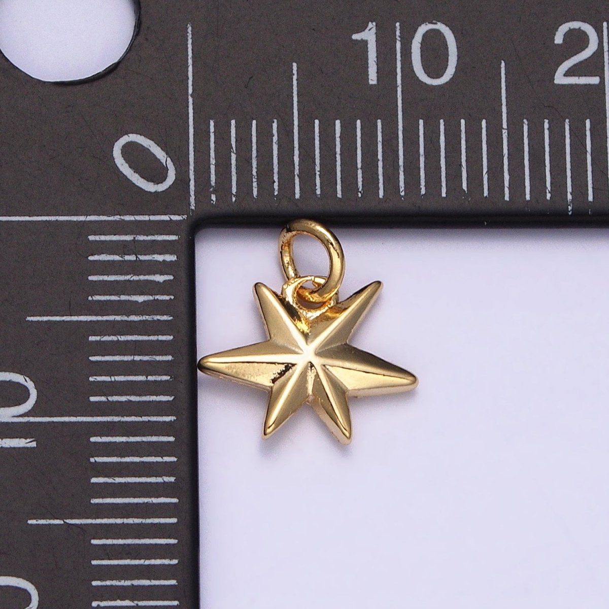 16K Gold Filled Mini Celestial Shinning Star Puffed Add-On Charm | AC1144