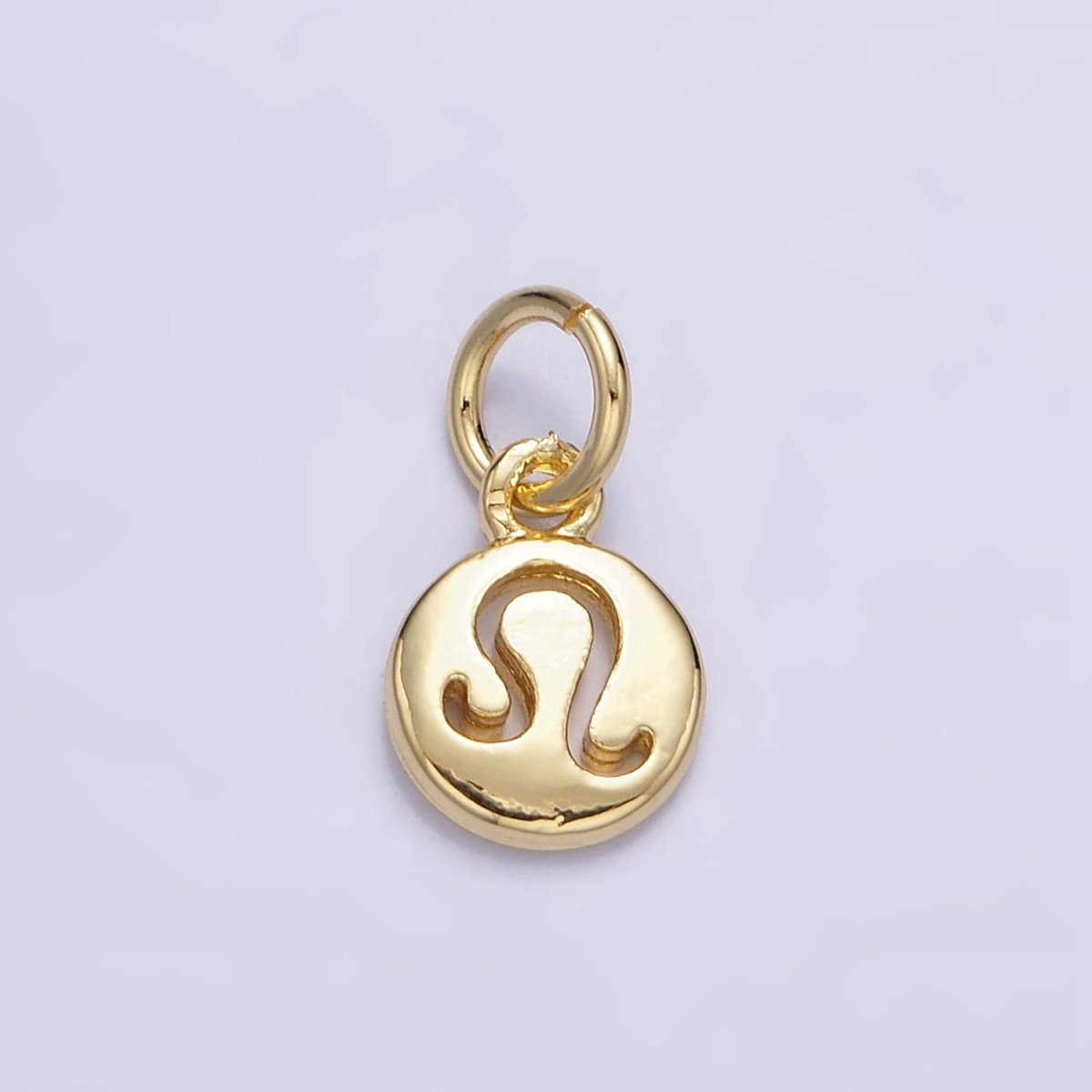 16K Gold Filled Mini Zodiac Horoscope Sign Personalized Add-On Open Round Charm | A-A1415-A-A1420