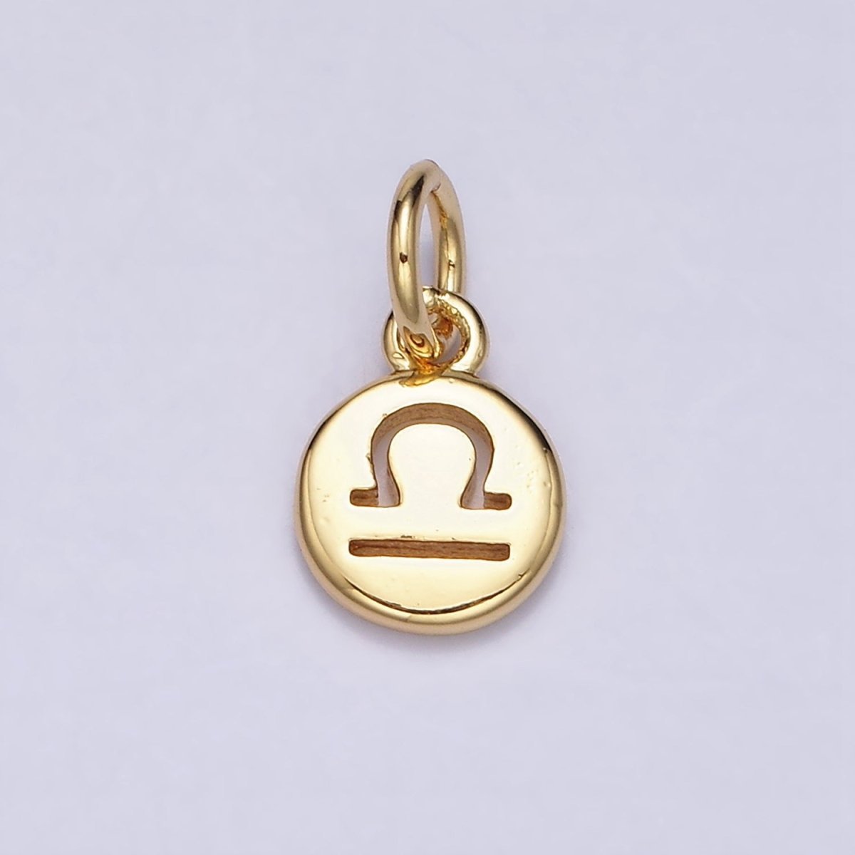 16K Gold Filled Mini Zodiac Horoscope Sign Personalized Add-On Open Round Charm | A-A1415-A-A1420