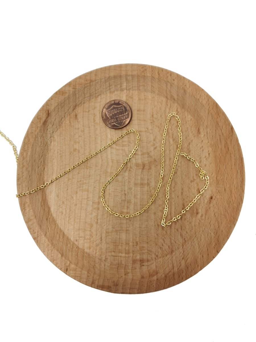 16K Gold Filled ROLO Cable Chain by Yard,  Gold Filled Cable Rolo Chain by Yard Wholesale Bulk Roll Chain For Jewelry | ROLL-023, ROLL-101
