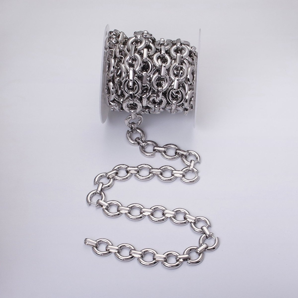 16K Gold Filled Round Cable Chain Chain, Silver Unique Chain by Yard for Jewelry Making Supply | ROLL-1317 ROLL-1318 Clearance Pricing