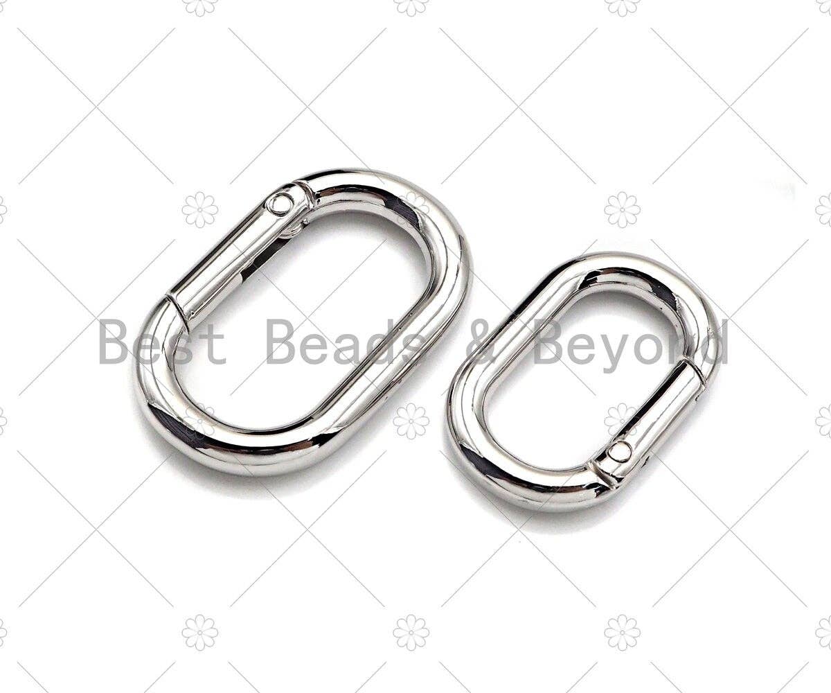 High Quality Large Gold/Silver/Gunmental Carabiner Clasp, Snap Clip Trigger Clasp, Spring Buckle Clasp for Purse Key Jewelery, sku#K126C