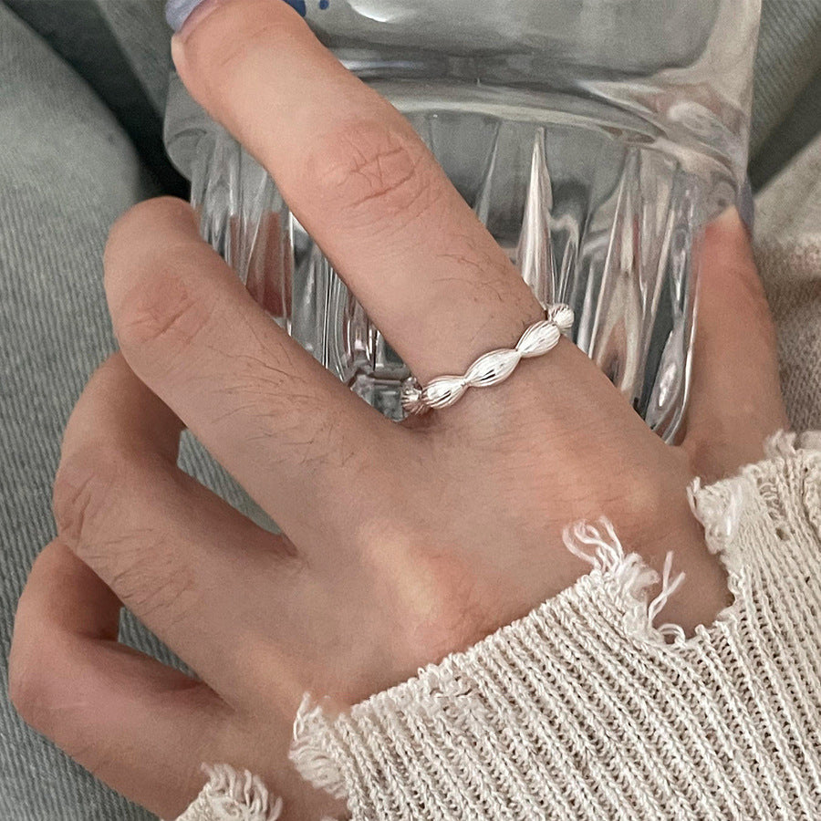 S925 Sterling Silver Women Rings, Minimalist Non-Tarnish Vintage Jewelry