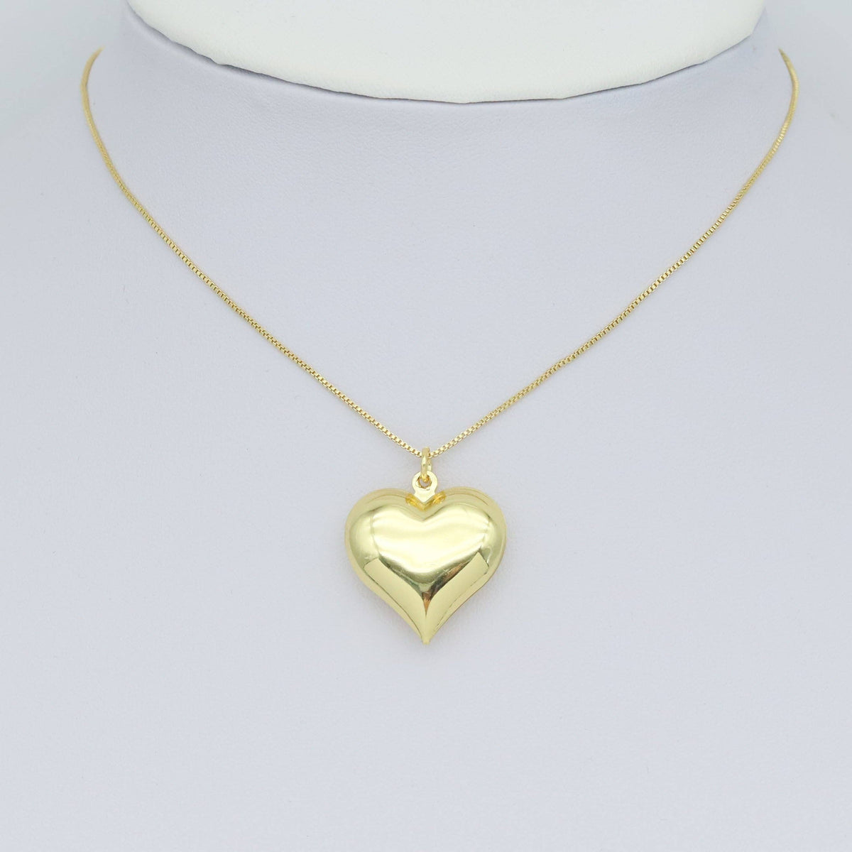 Puffy Heart Charm Pendant, Sku#LD622