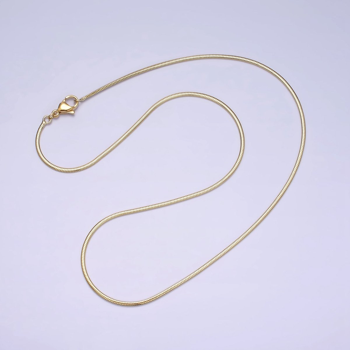 1.7mm Dainty Cocoon 18 Inch Minimalist Layering Chain Necklace | WA-1876 Clearance Pricing