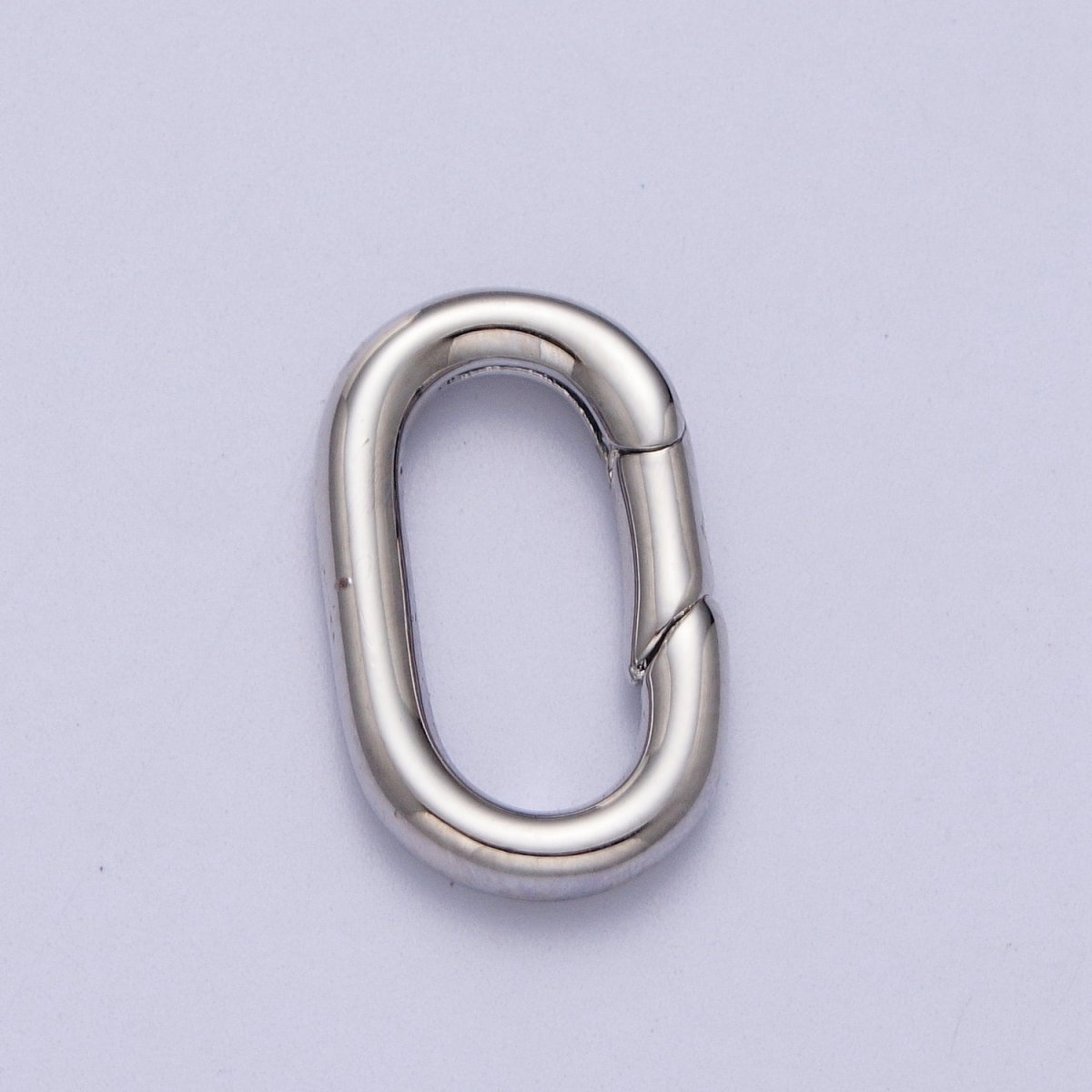 18K, 24K, White Gold Filled Oval Push Spring Ring Gate Jewelry Supply in Gold & Silver | K-295 K-296 K-297