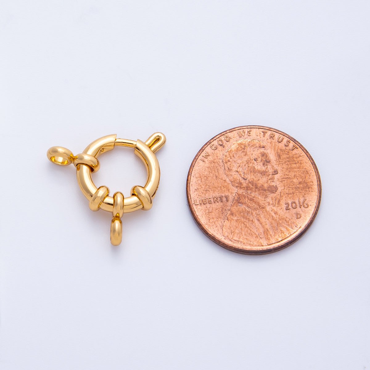 18K Gold Filled 21.5mm Minimalist Sailor Clasps Closure Findings | Findings-00056
