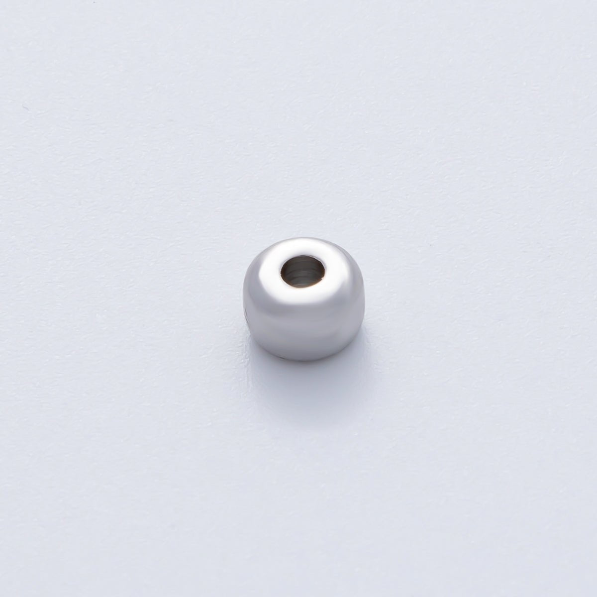 18K Gold Filled 6mm Minimalist Rondelle Rondelle Bead in Gold & Silver | B538