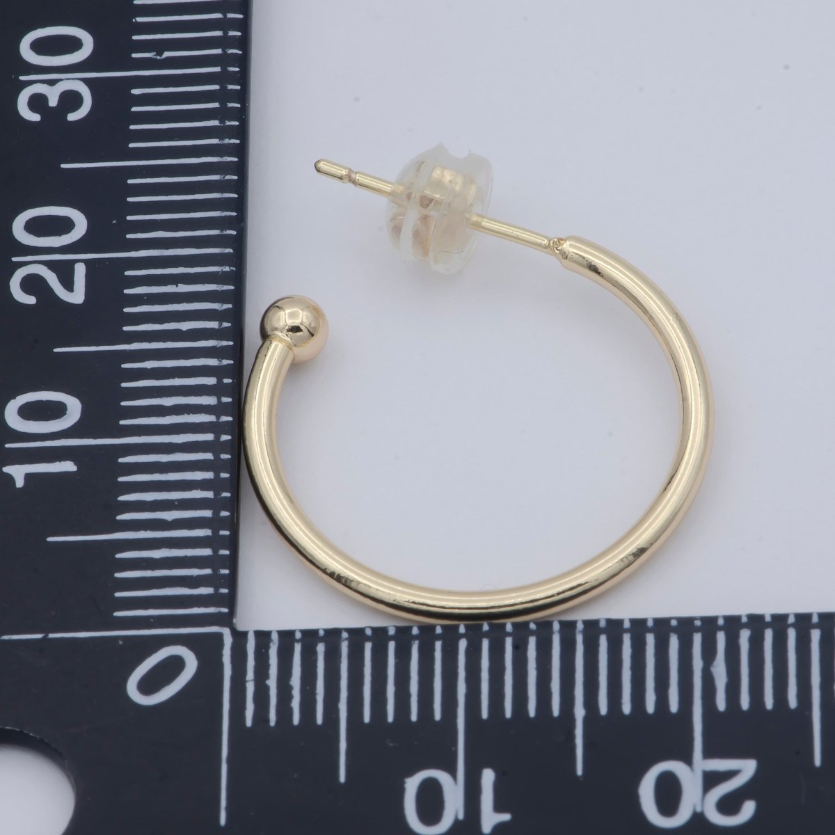 14k Gold Filled C shape Hoop Earring | K-022 AE-761
