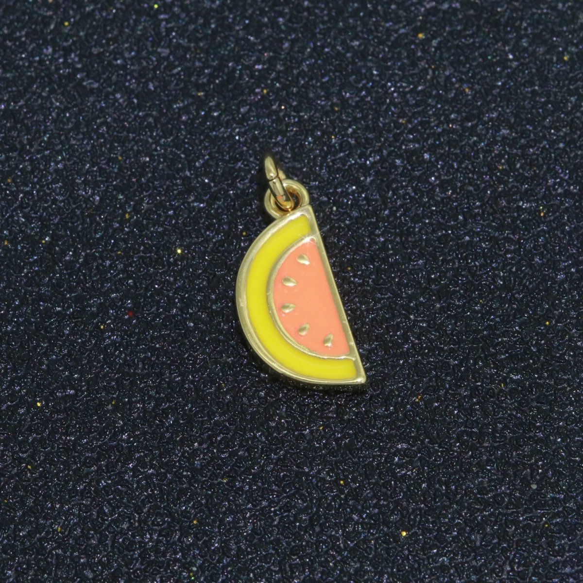 18k Gold filled Fruit Charm Mini Watermelon Pendants Enamel Tropical fruit Charm M-696 - M-698