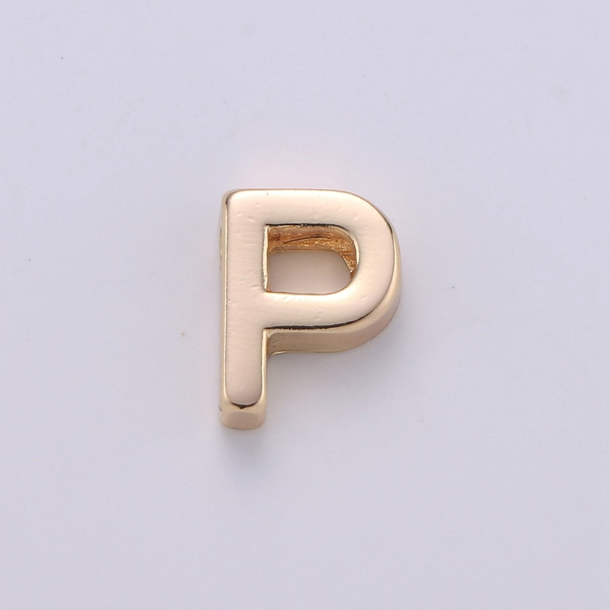 18K Gold Filled Letter Charms, Letter Beads, Initial Charms, Bracelet Charms, Mini Pendant Charms for Necklace Alphabet Beads Charm 8x6mm A-085 to A-097