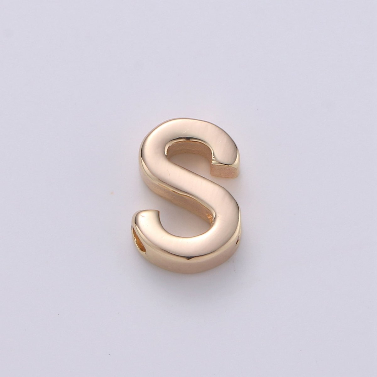 18K Gold Filled Letter Charms, Letter Beads, Initial Charms, Bracelet Charms, Mini Pendant Charms for Necklace Alphabet Beads Charm 8x6mm A-085 to A-097