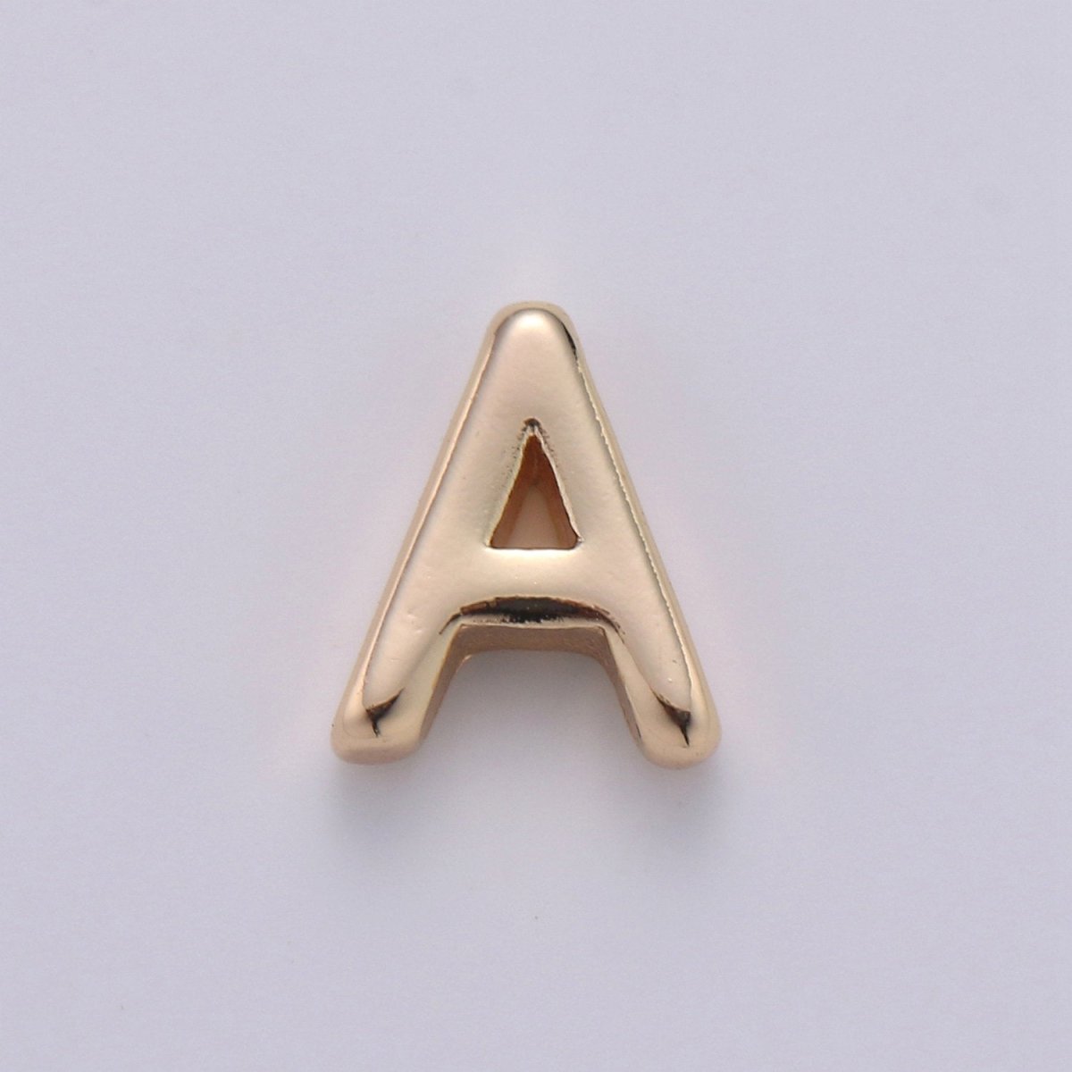 18K Gold Filled Letter Charms, Letter Beads, Initial Charms, Bracelet Charms, Mini Pendant Charms for Necklace Alphabet Beads Charm 8x6mm A-085 to A-097